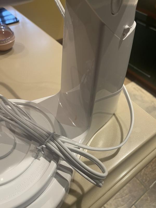 Fresh out the box with food debris on it.