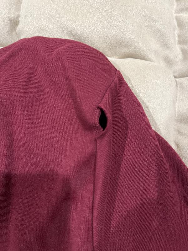 Seam split on Shoulder