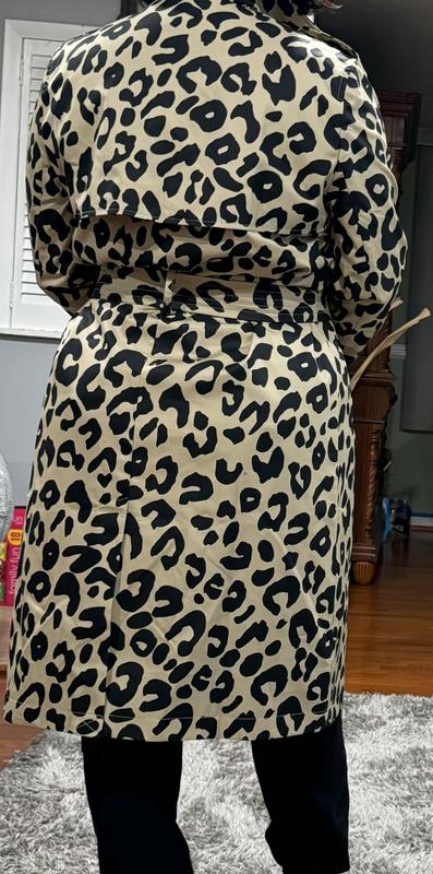 Macys leopard print coat best sale