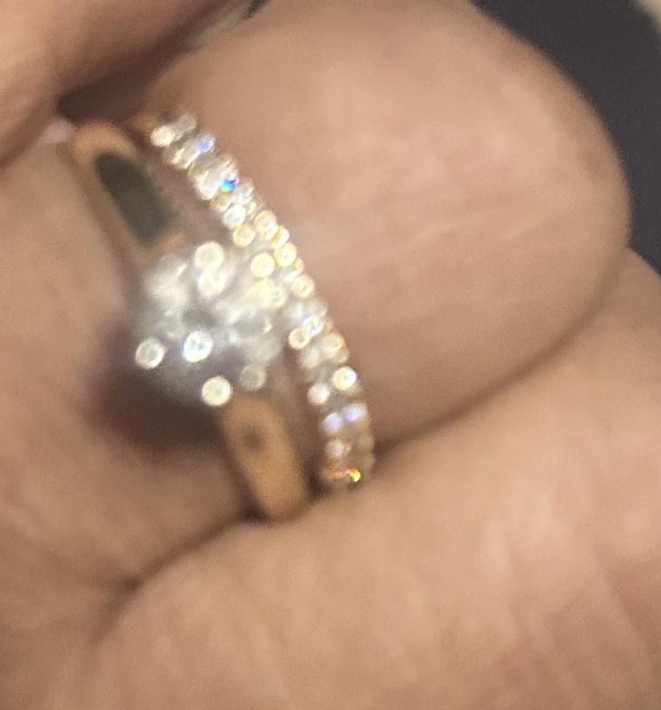 I had a solitaire ring that I wanted to dress up. I should have gotten two so I could put one on each side, but this one really shines bright so it suits the bill.