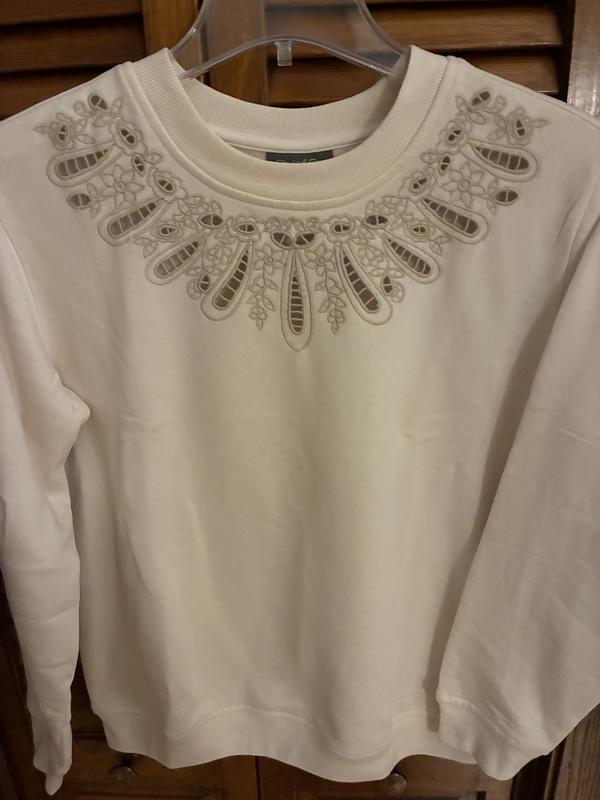 BRODERIE ANGLAISE SWEATSHIRT