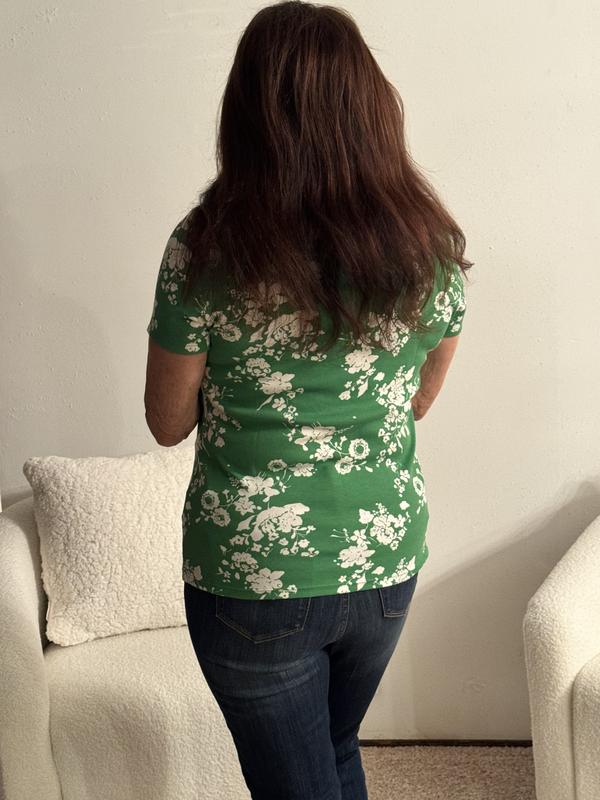 Style & Co Women's Short-Sleeve Cotton Henley Top