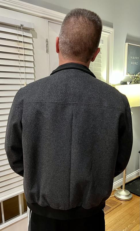Calvin Klein Men s Wool Bomber Jacket With Knit Trim Macy s
