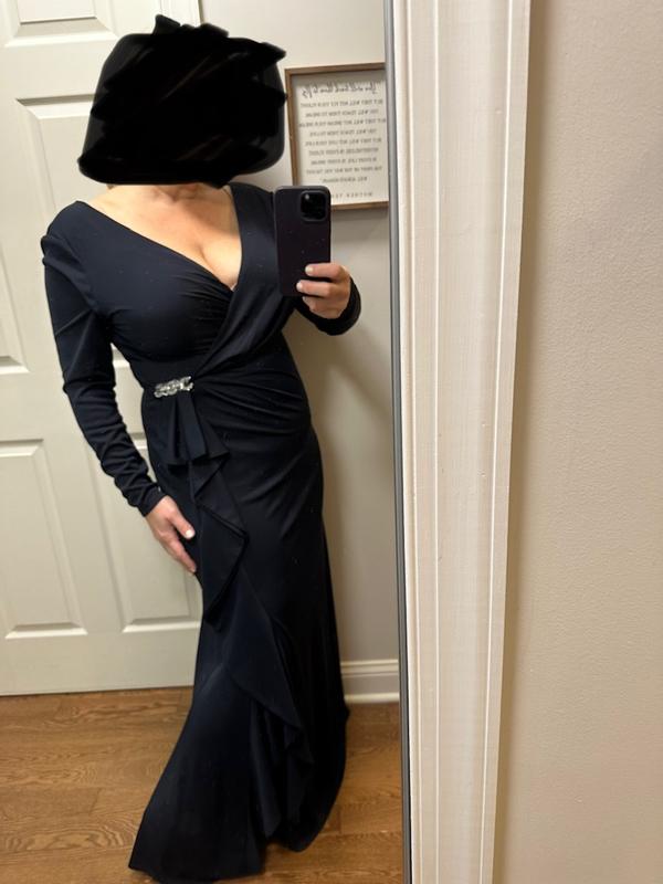 即発☆Ralph Lauren Ruffle-Trim Jersey Gown Ralph Lauren Ruffle Trim Jersey Gown | Bloomingdale's