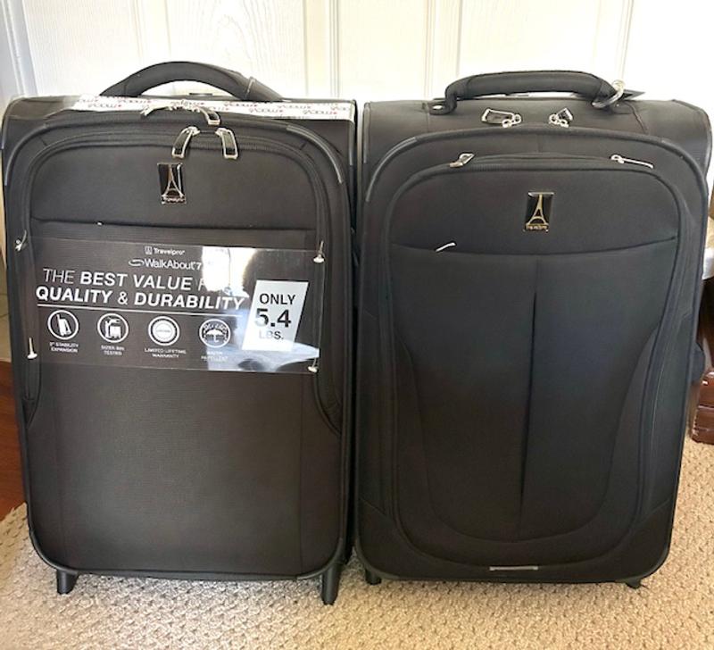 The smaller front compartment not as deep