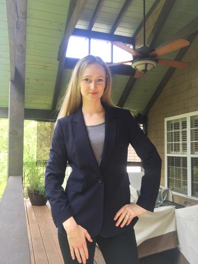 Shows length in arms and waist