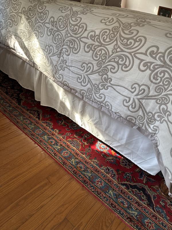 Is this even the same color white as the comforter? Ugh.