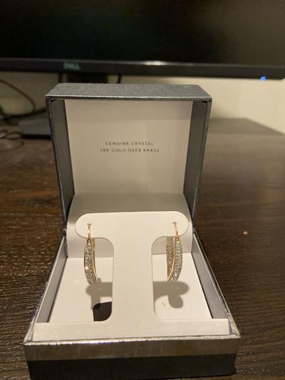 Gorgeous crystal teardrop earrings