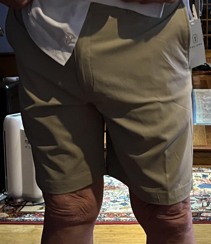 back and front views of shorts