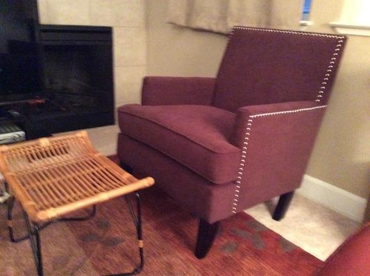 My pretty purple guest chair!