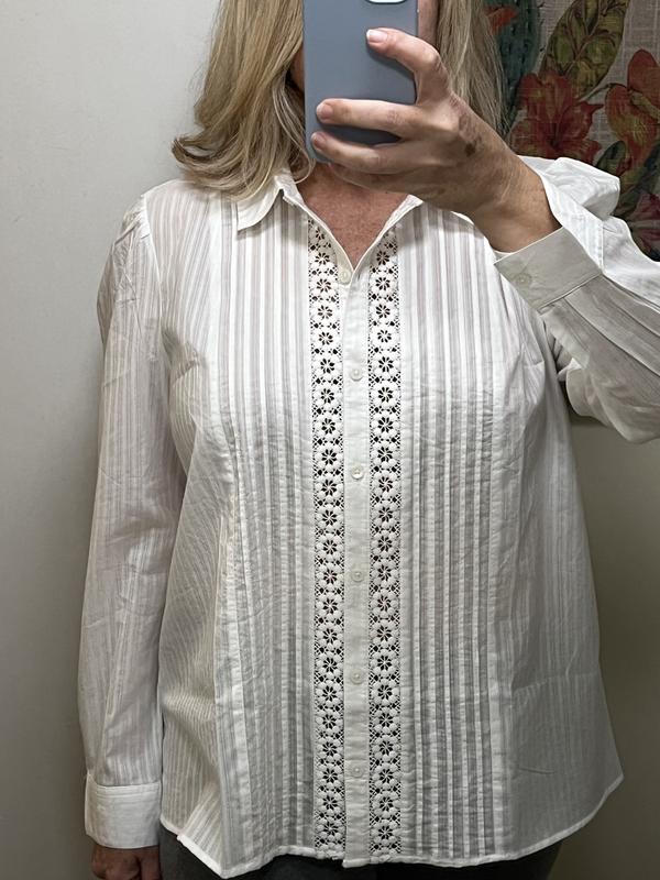 White cotton blouse