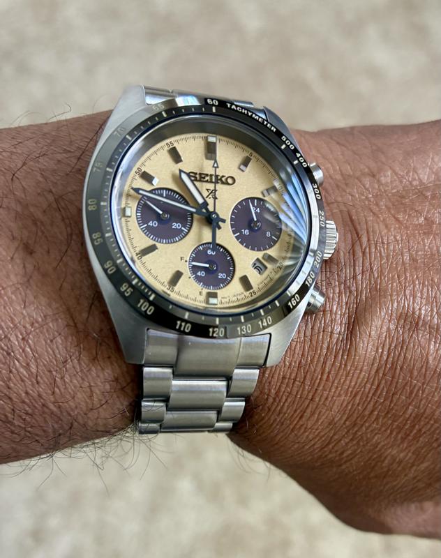 Men's Chronograph Solar Prospex Speedtimer Stainless Steel Bracelet Watch 39mm