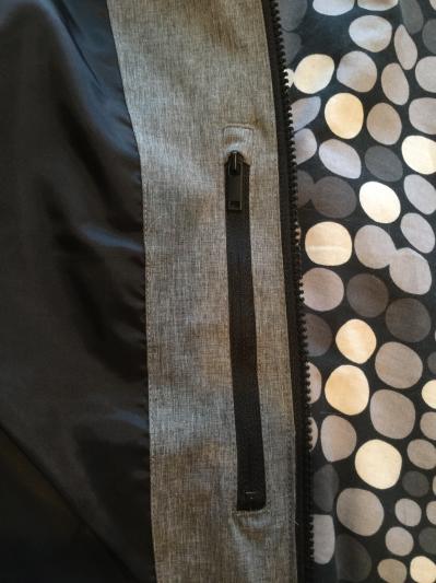 Inside zip pocket for wallet/passport etc.