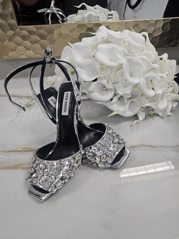 【Steve Madden】エレノア Steve Madden Eleanor Rhinestone Mesh Boot in Black - ShopStyle