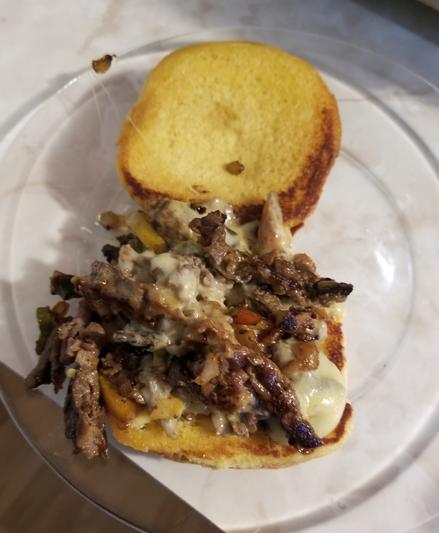Cheesey steak sandwich