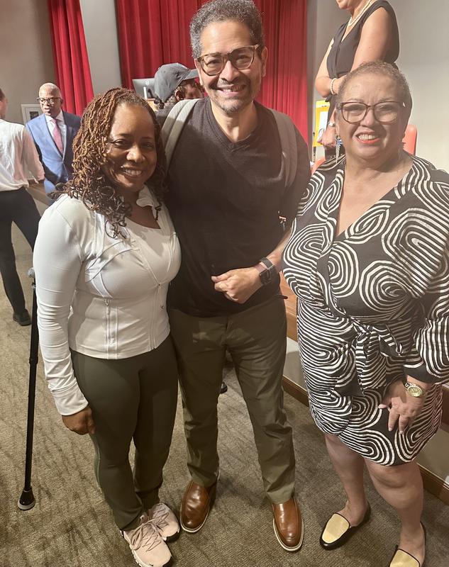 At a book signing.