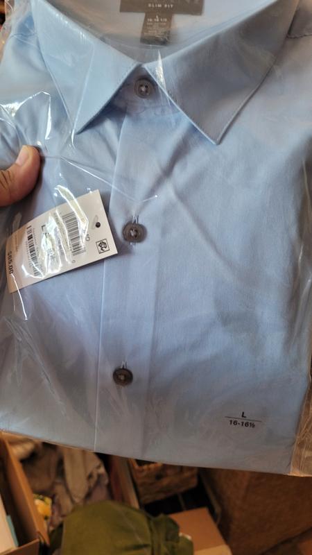 Men's Slim-Fit Solid Dress Shirt, Created for Macy's