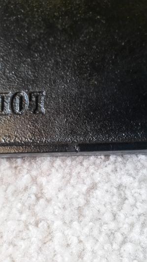 The start of the crack.