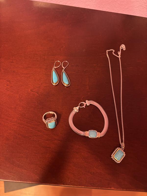 Effy turquoise bracelet, ring and necklace
