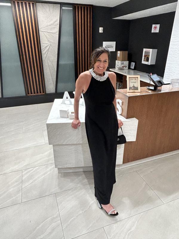 Women's Embellished Halter-Neck Gown