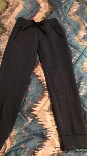 front of joggers with 2 zipped pockets