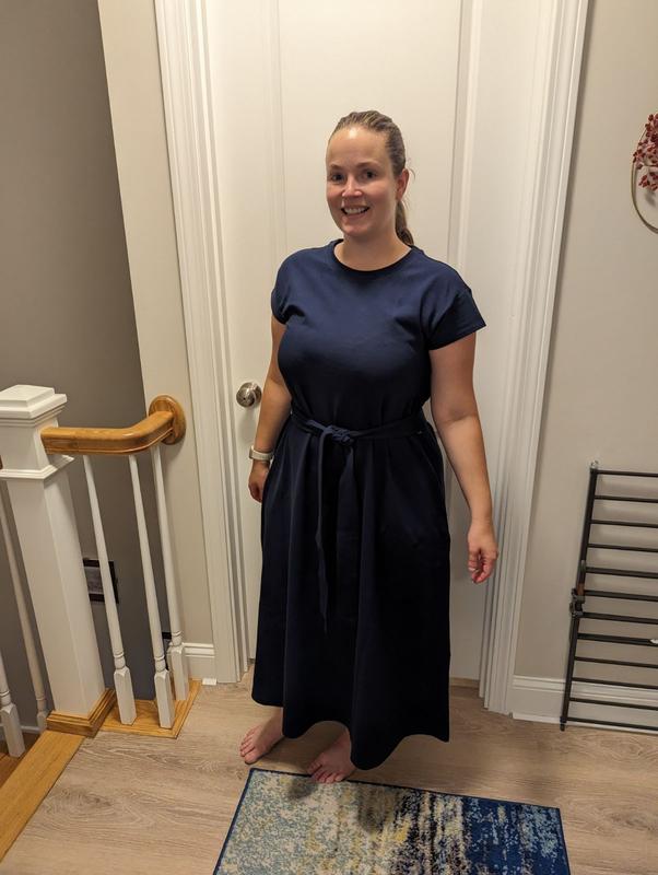 Wearing my new dress!