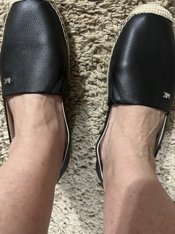 MICHAEL Michael Kors Women s Kendrick Leather Espadrille Flats Bloomingdale s