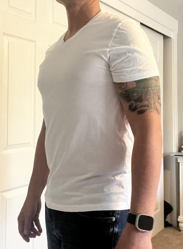 Side view, comfy but not too tight