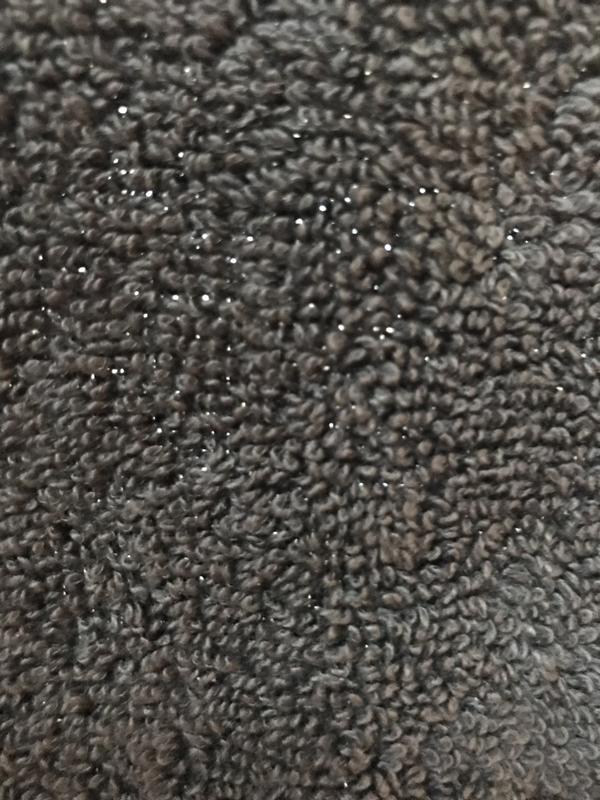 The light comes through when held up