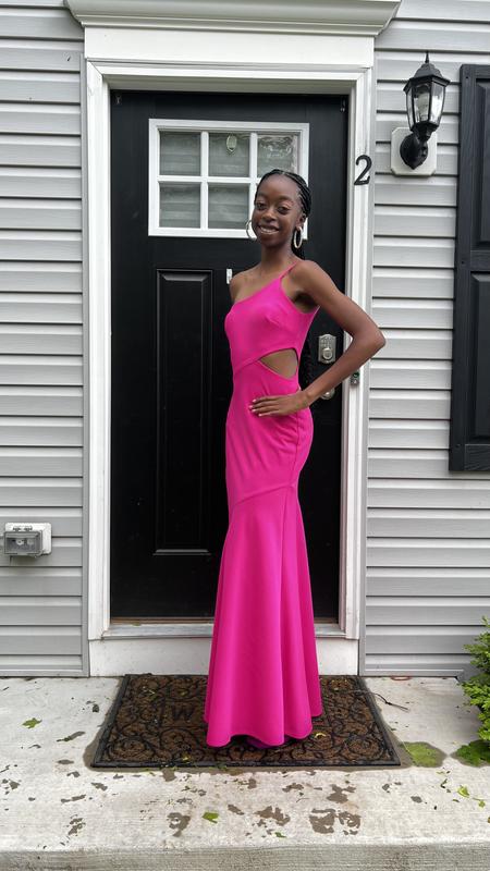 Betsy Adam One-Shoulder Side-Cutout Gown Macy's