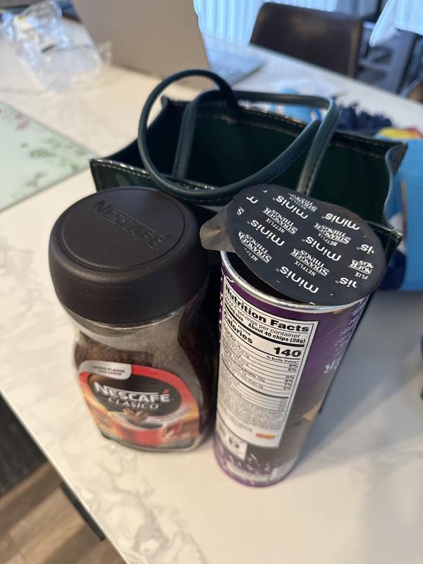 Cofee and chips fits perfectly but no my food recipient