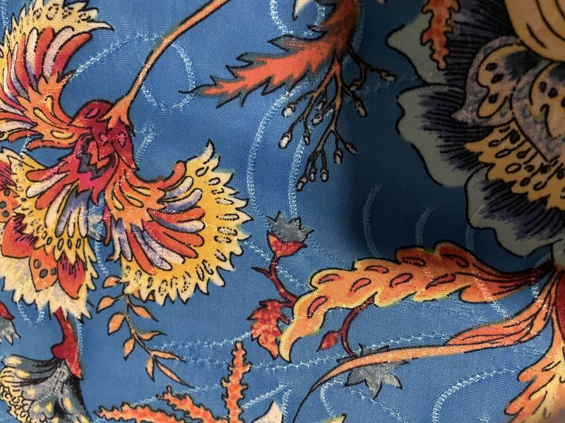 Notice stitching on fabric.