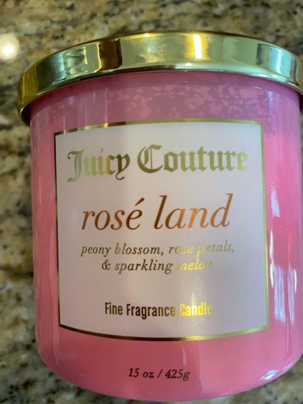 Juicy hotsell Couture rose land candle