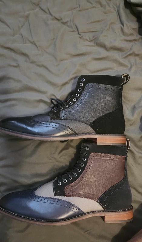 You can see the difference from the 1st pair I bought are like silver/grey & the 2nd pair is tan/brown but has the exact same sku & color description. I ordered them 3x to make sure I didnt get a bad pair. The blue &  black looks generic but same design