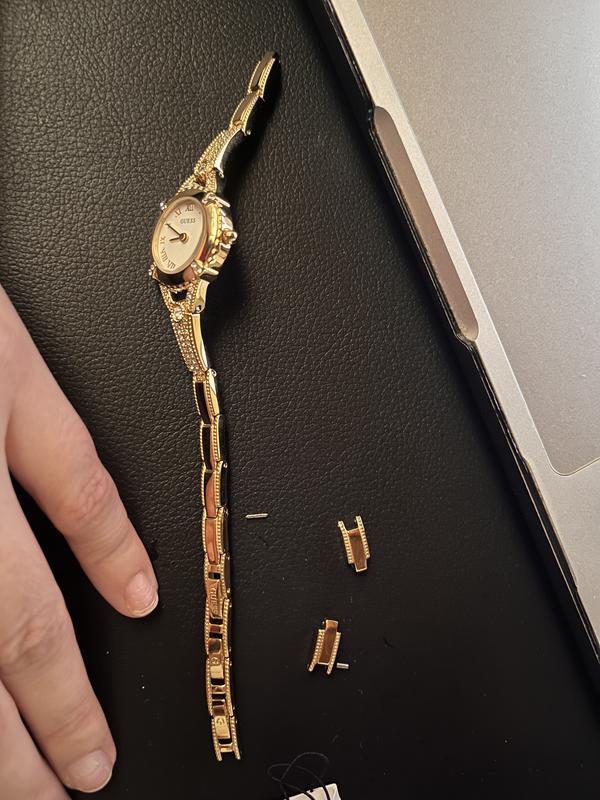 Guess watch women's gold tone bracelet 22mm u0135l2 shop