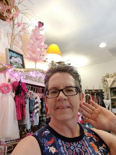 This lady loves Macy's!