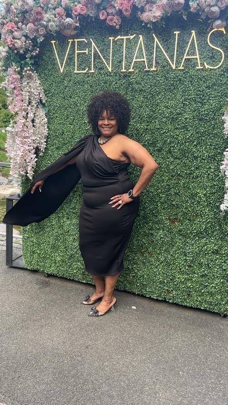 Plus Size Naomi Cape Dress