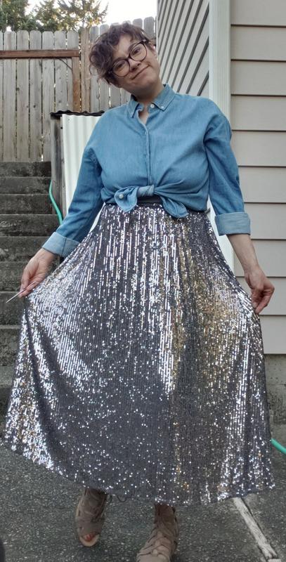 Front view love the flowing fabric.