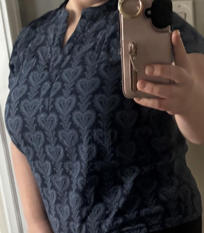 New shirt and it fits just right.