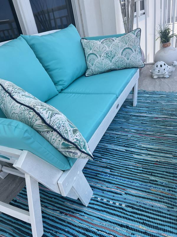 The color of the wood is  beautiful but I’m into white especially in the balcony facing the beach.