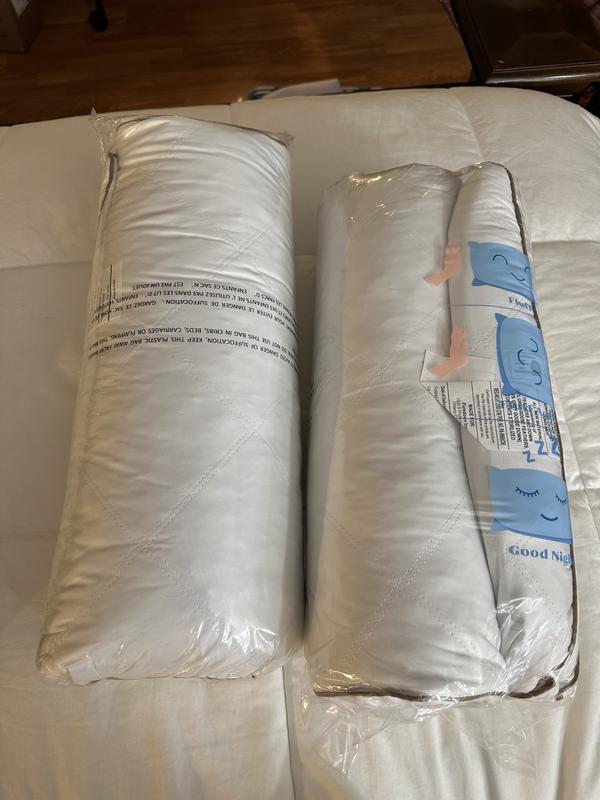 Pillows are easy to roll for storage