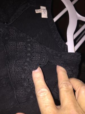Style & Co Cotton Crochet Trim Top main image 0