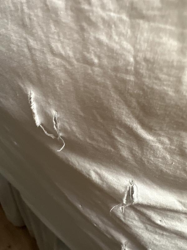 Tears after first wash
