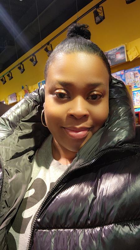 Michael kors shiny puffer jacket deals
