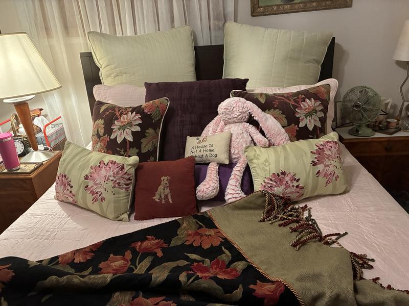 Too many pillows ha-ha! Love it!