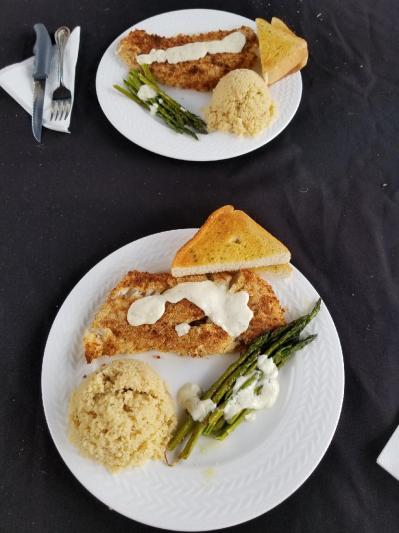 Dinner is served.