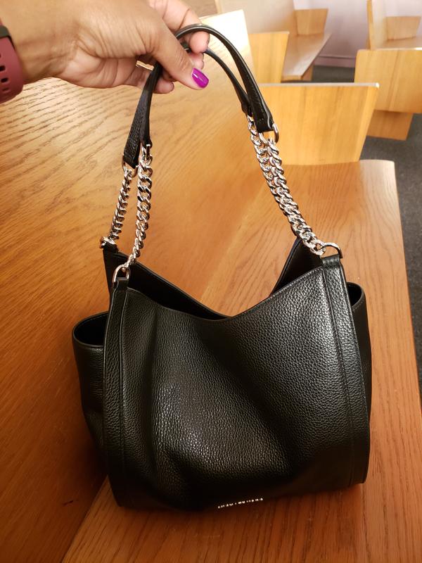 MICHAEL Michael Kors Newbury Medium Chain Leather Shoulder Tote Macy s