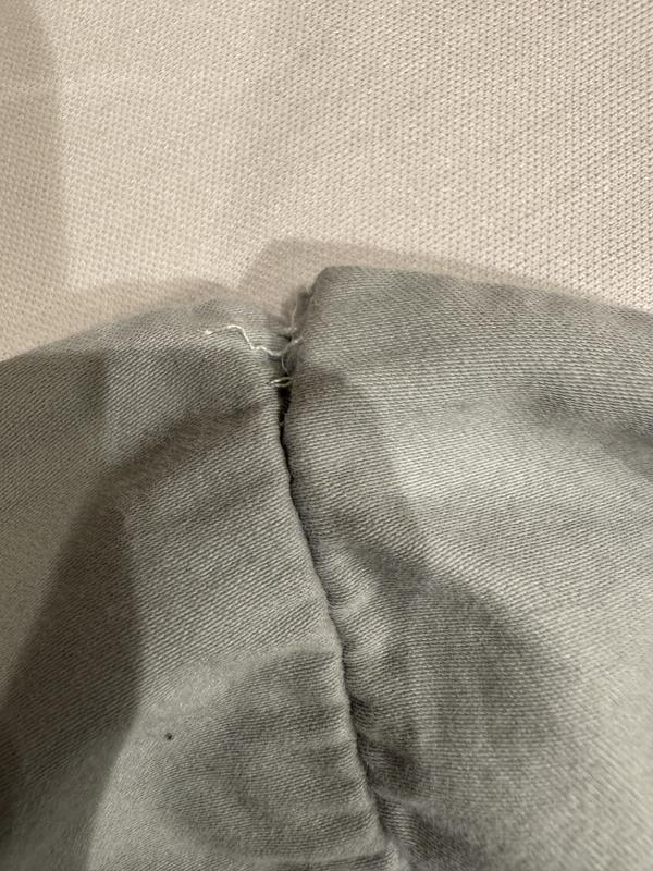 seam on pillowcase
