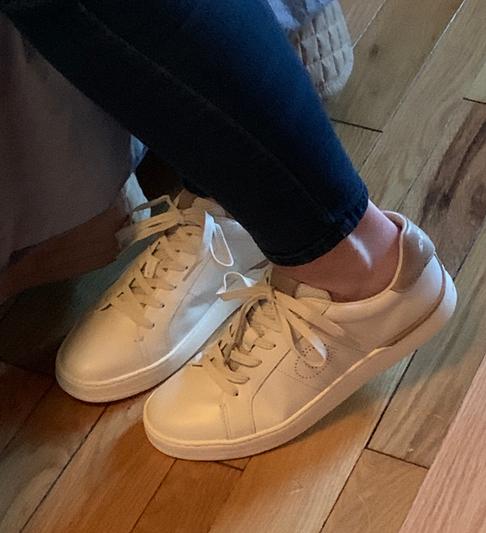 Side view of sneakers