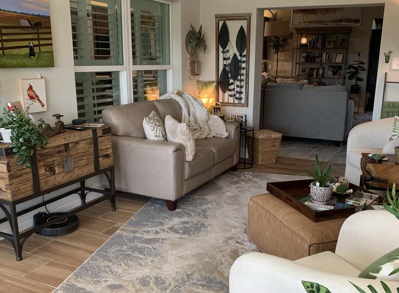 Lovely leather loveseat